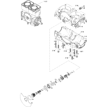 01- Crankcase And Rotary Valve