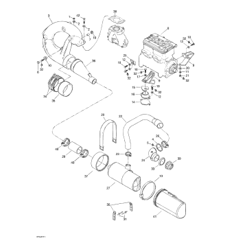 01- Engine Support And Muffler