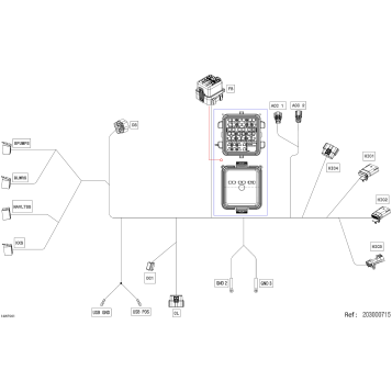 08- ELECTRIC - Console Wiring Harness - 278004135
