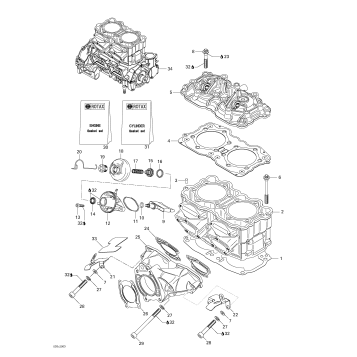 01- Cylinder, Exhaust Manifold