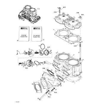 01- Cylinder, Exhaust Manifold
