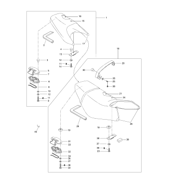 09- Seat Rear And Front (engine Cover)