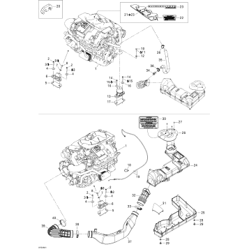 01- Engine And Air Intake Silencer