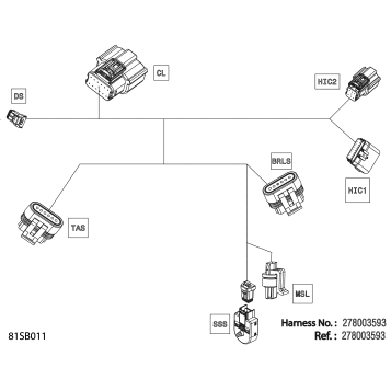 08- Electric - Steering Wiring Harness - 278003593