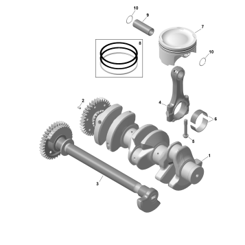 01- ROTAX - Crankshaft and Pistons