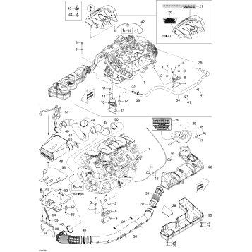 01- Engine And Air Intake Silencer