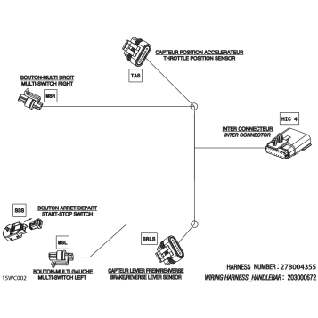 02- MECHANICS - Handlebar Wiring Harness - 278004355