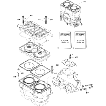 01- Cylinder And Exhaust Manifold