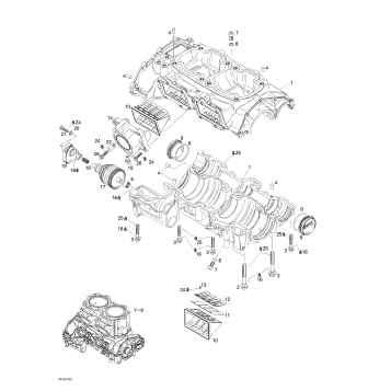 01- Crankcase, Reed Valve