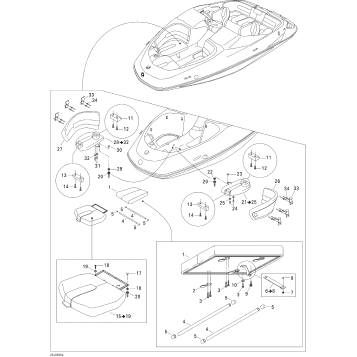 09- Seat, Front View, Blue
