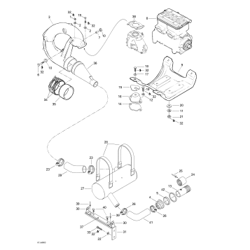 01- Engine Support And Muffler