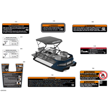 03- DECALS - Warning Decals - 18ft - North America