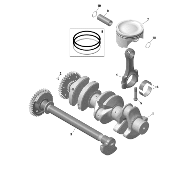 01- ROTAX - Crankshaft and Pistons