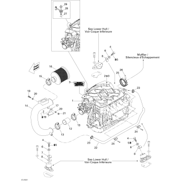 01- Engine And Air Intake Silencer