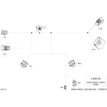 08- Electric - Steering Wiring Harness - 278004180