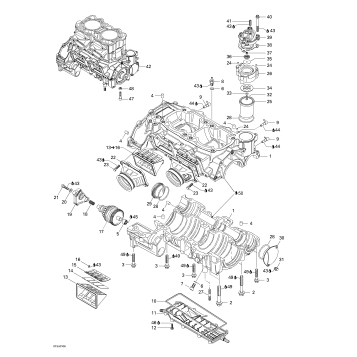 01- Crankcase, Reed Valve