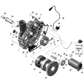 01- Rotax - Magneto And Electric Starter With iDF
