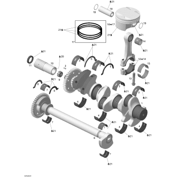 01- Crankshaft, Pistons And Balance Shaft