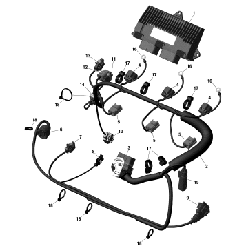 10- Engine Harness And Electronic Module