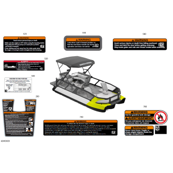 03- DECALS - Warning Decals - 21ft - Latin America