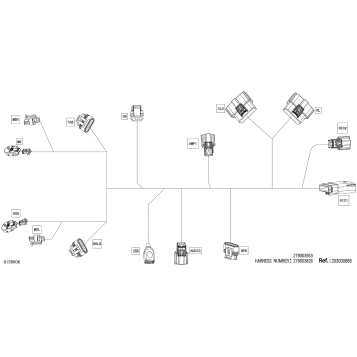 08- Electric - Steering Wiring Harness - 278003826 - Model With Medium VIP Cluster