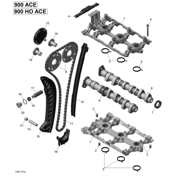 01- Valve Train - 900-900 HO ACE