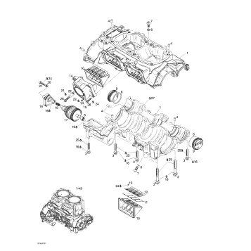 01- Crankcase, Reed Valve