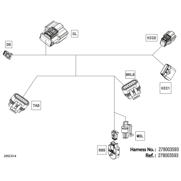 08- Electric - Steering Wiring Harness - 278003593