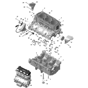 01- ROTAX - Crankcase