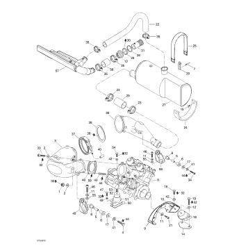 01- Engine Support And Muffler