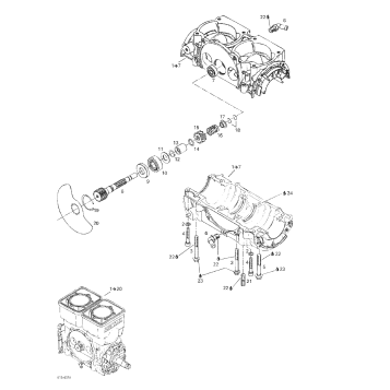 01- Crankcase, Rotary Valve