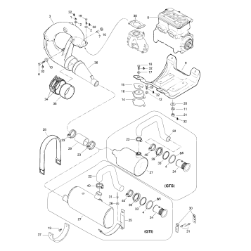 01- Engine Support And Muffler