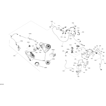 10- Electrical System Engine 1630 HO ACE - Except Package LTD, X