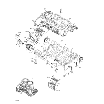 01- Crankcase, Reed Valve
