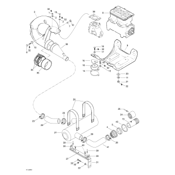 01- Engine Support And Muffler