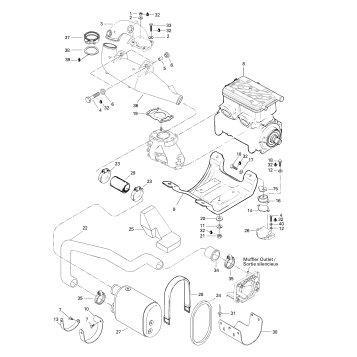 01- Engine Support And Muffler