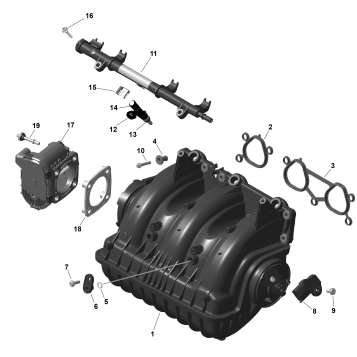 01- ROTAX - Air Intake Manifold And Throttle Body