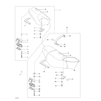 09- Seat Rear And Front (engine Cover)