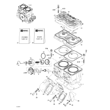 01- Cylinder, Exhaust Manifold