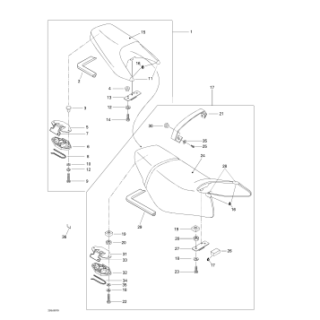09- Seat Rear And Front (engine Cover)