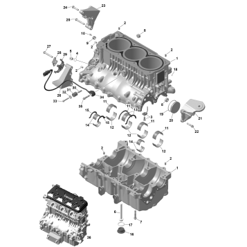 01- ROTAX - Crankcase