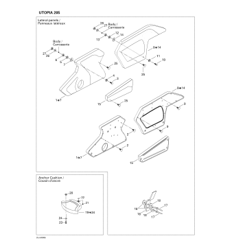 09- Lateral Panel & Anchor Cushion (Utopia 205)