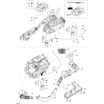 01- Engine And Air Intake Silencer