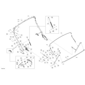 05- CANVAS - Bimini Top Rear Section