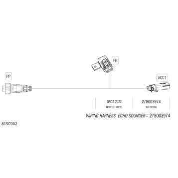 08- Electric - Echo Sounder Wiring Harness - 278003974
