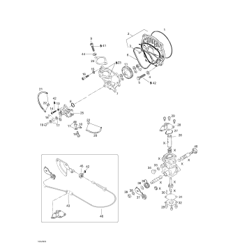 02- Oil Injection System, Oil Pump, Rotary Valve