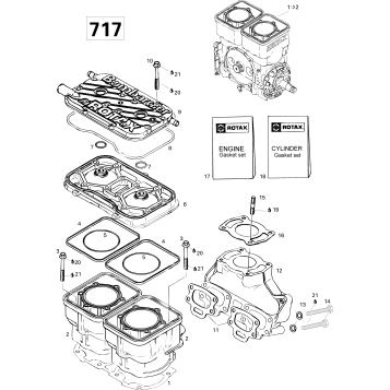 01- Cylinder And Exhaust Manifold 717