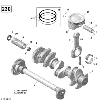 01- Crankshaft, Pistons And Balance Shaft - 230