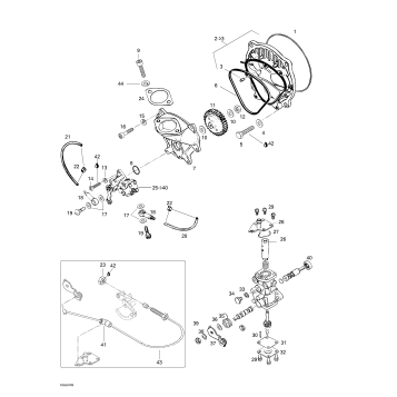 02- Oil Injection System, Oil Pump, Rotary Valve
