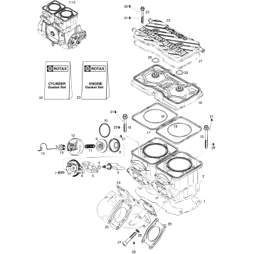 01- Cylinder And Exhaust Manifold